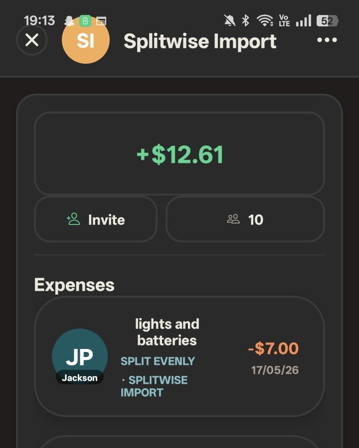 The invite button in TickTrack