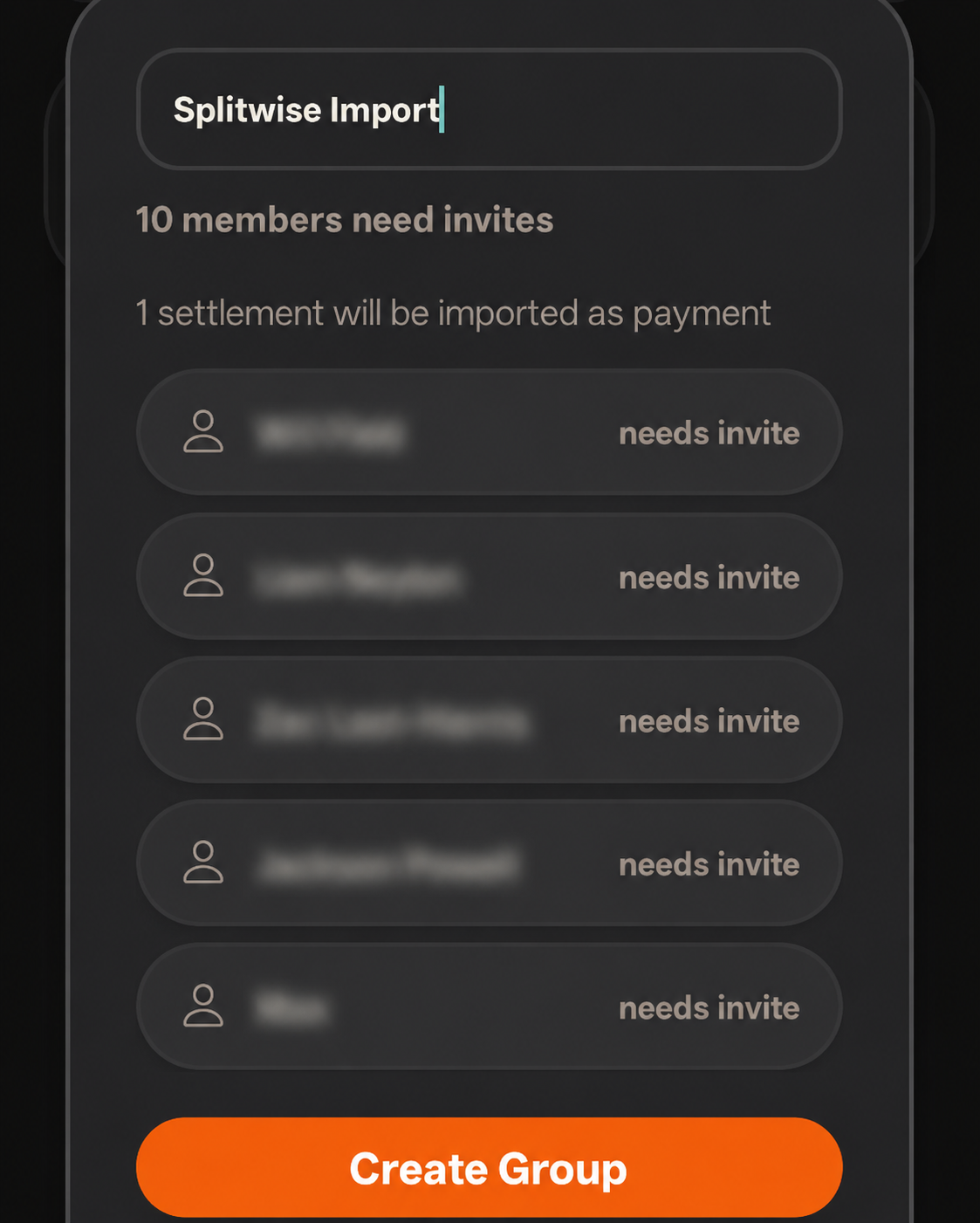 Naming your new group in TickTrack